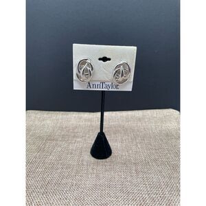 Ann Taylor Silver Pierced Earrings Post Style New